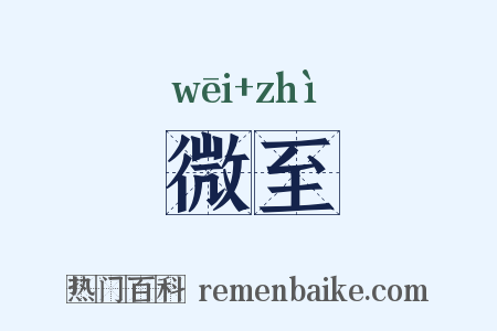 微至是什么意思的图片